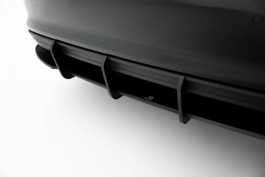 Street Pro Heckansatz Diffusor passend für Audi A3 Limousine 8Y schwarz matt