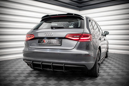 Street Pro Heckansatz Diffusor passend für Audi A3 Sportback 8V schwarz matt