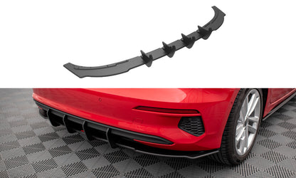 Street Pro Heckansatz Diffusor passend für Audi A3 Sportback 8Y schwarz matt