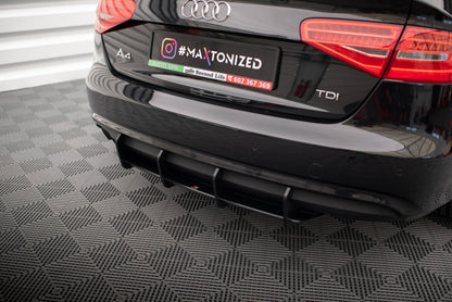 Street Pro Heckansatz Diffusor passend für Audi A4 B8 FL schwarz matt