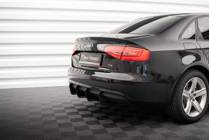 Street Pro Heckansatz Diffusor passend für Audi A4 B8 FL schwarz matt