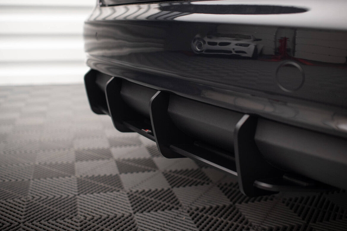 Street Pro Heckansatz Diffusor passend für Audi A4 B8 FL schwarz matt