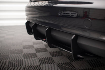 Street Pro Heckansatz Diffusor passend für Audi A4 B8 FL schwarz matt
