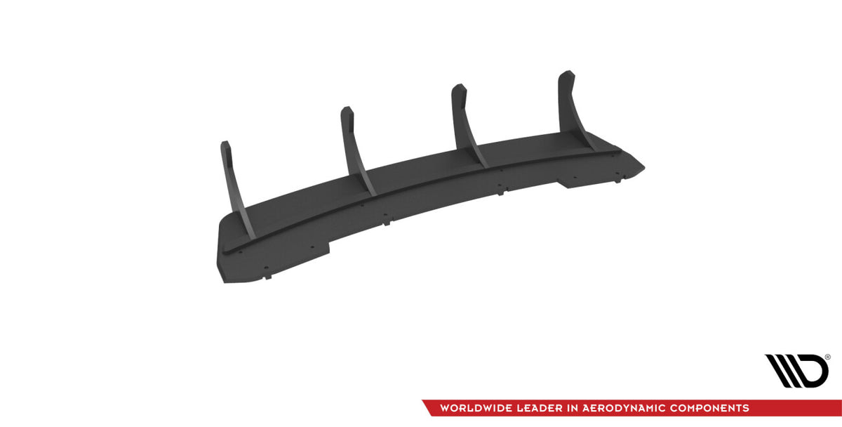 Street Pro Heckansatz Diffusor passend für Audi A4 B8 FL schwarz matt