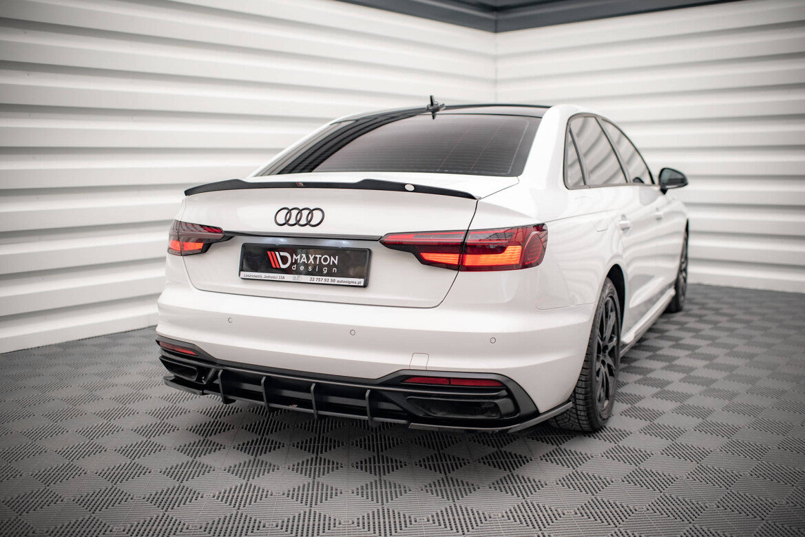Street Pro Heckansatz Diffusor passend für Audi A4 B9 FL schwarz matt