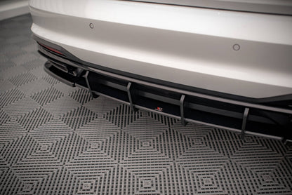 Street Pro Heckansatz Diffusor passend für Audi A4 B9 FL schwarz matt
