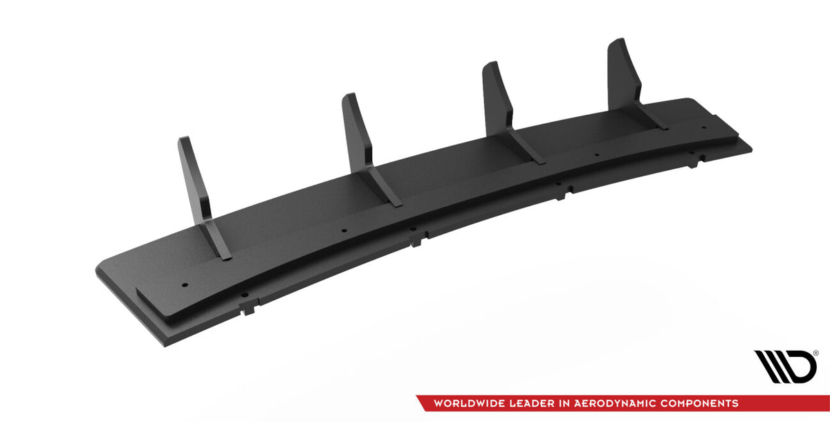 Street Pro Heckansatz Diffusor passend für Audi A4 B9 FL schwarz matt