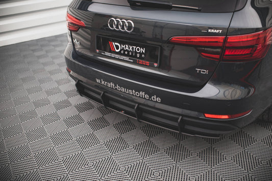 Street Pro Heckansatz Diffusor passend für Audi A4 B9 schwarz matt