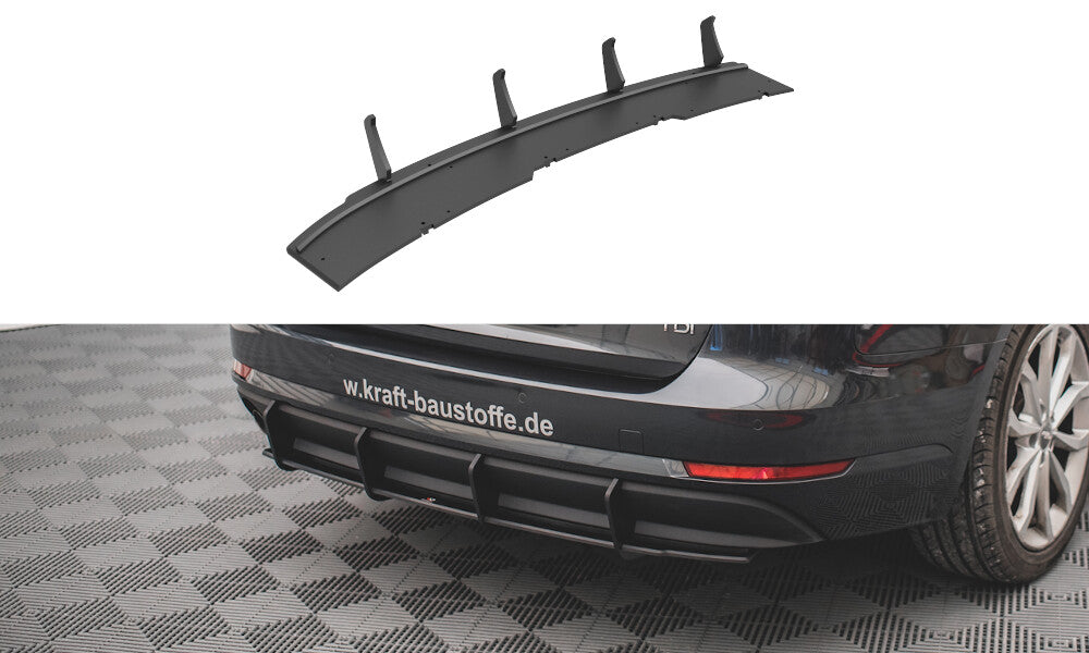 Street Pro Heckansatz Diffusor passend für Audi A4 B9 schwarz matt