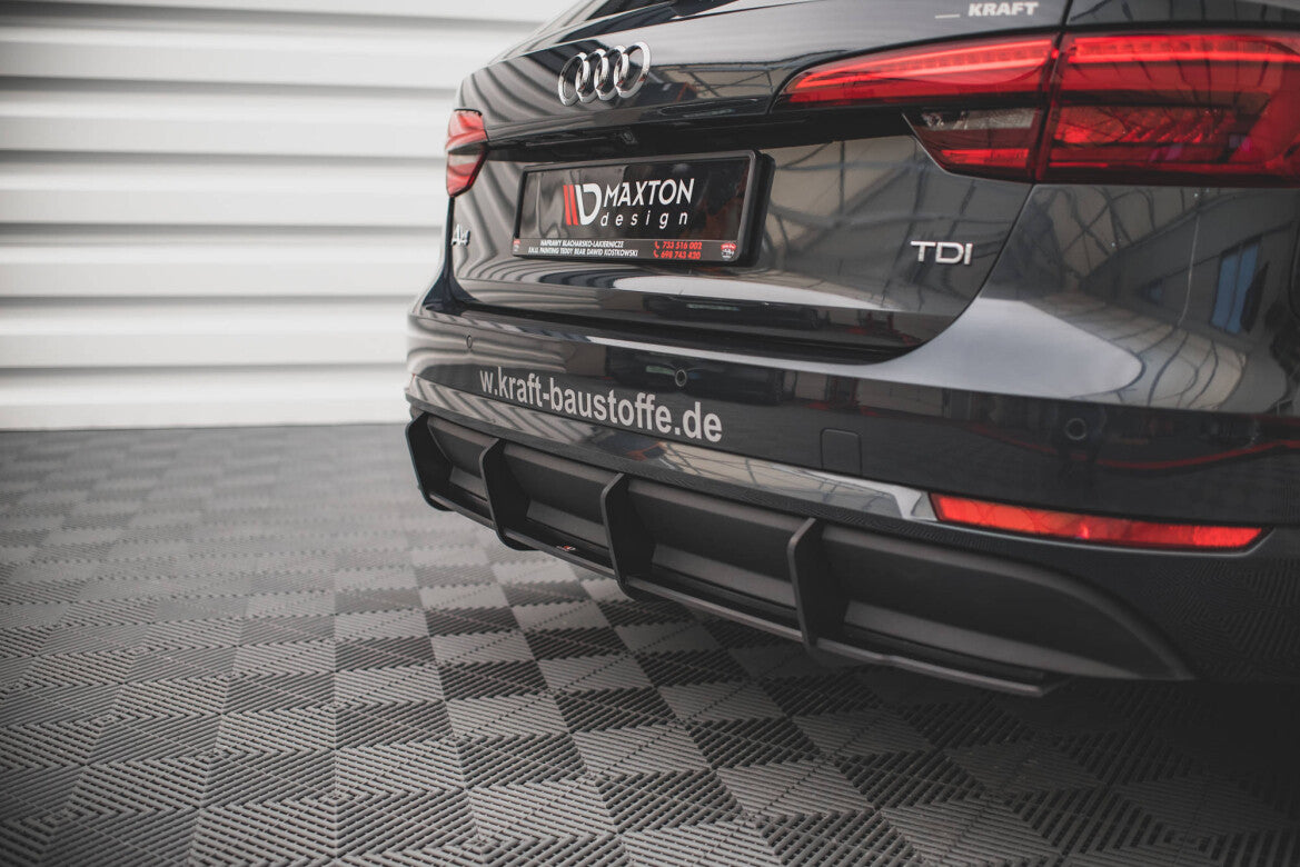 Street Pro Heckansatz Diffusor passend für Audi A4 B9 schwarz matt