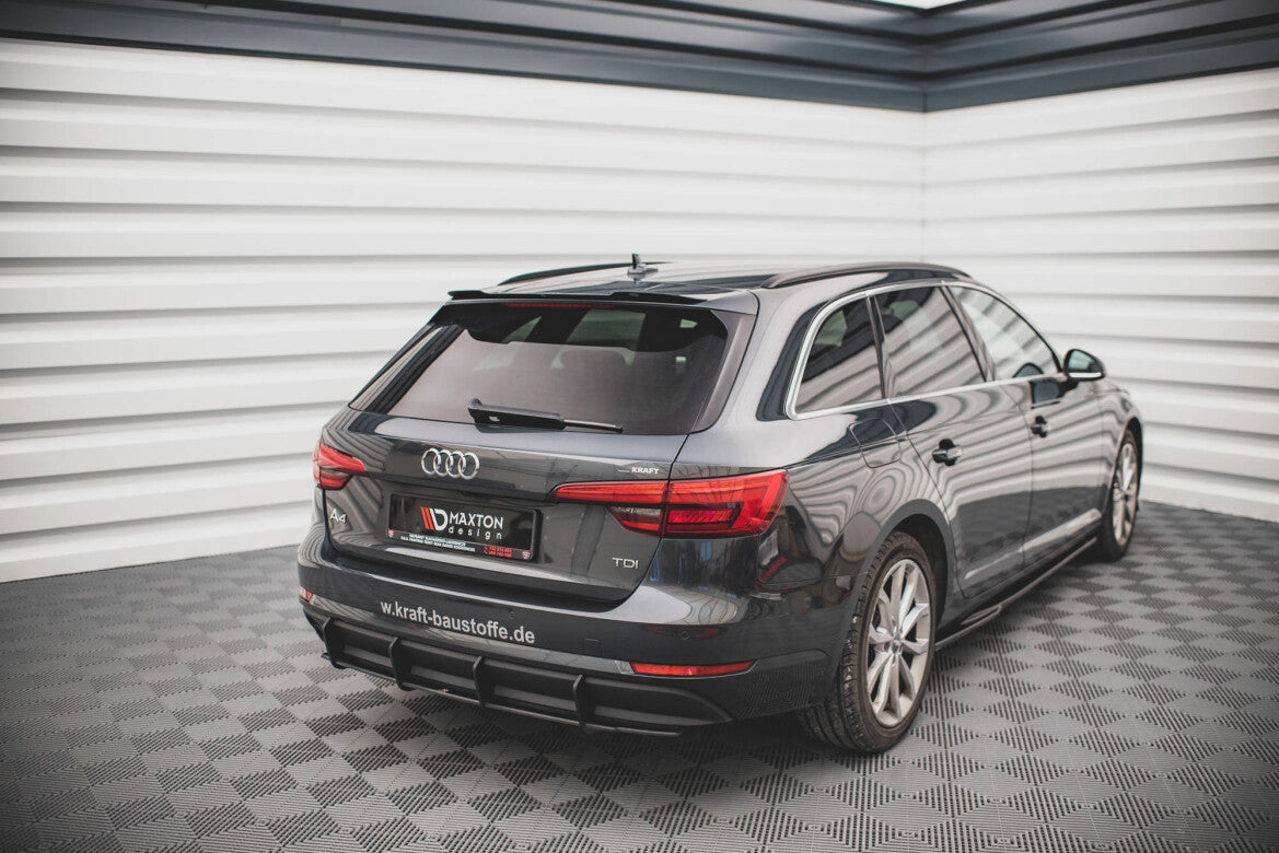 Street Pro Heckansatz Diffusor passend für Audi A4 B9 schwarz matt