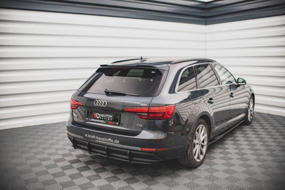 Street Pro Heckansatz Diffusor passend für Audi A4 B9 schwarz matt