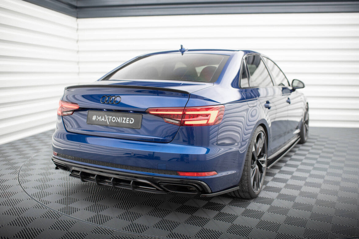 Street Pro Heckansatz Diffusor passend für Audi A4 Competition B9 schwarz matt