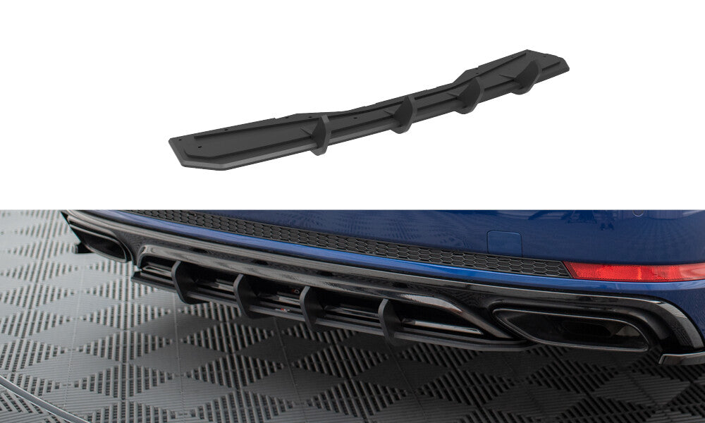 Street Pro Heckansatz Diffusor passend für Audi A4 Competition B9 schwarz matt
