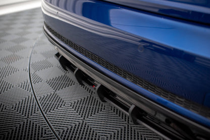 Street Pro Heckansatz Diffusor passend für Audi A4 Competition B9 schwarz matt
