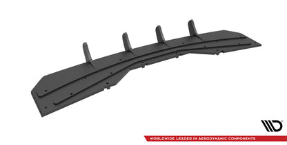 Street Pro Heckansatz Diffusor passend für Audi A4 Competition B9 schwarz matt
