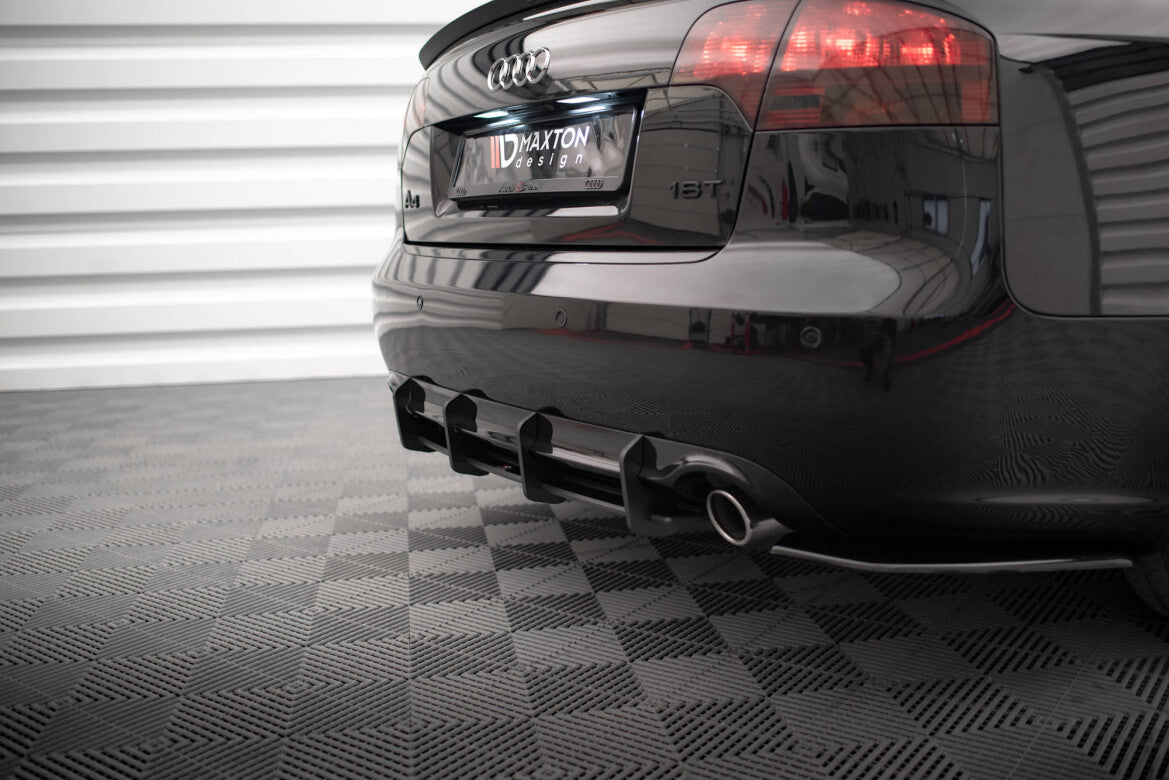 Street Pro Heckansatz Diffusor passend für Audi A4 S-Line B7 schwarz matt