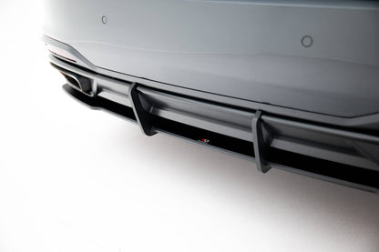 Street Pro Heckansatz Diffusor passend für Audi A5 F5 FL schwarz matt + Hochglanz Flaps