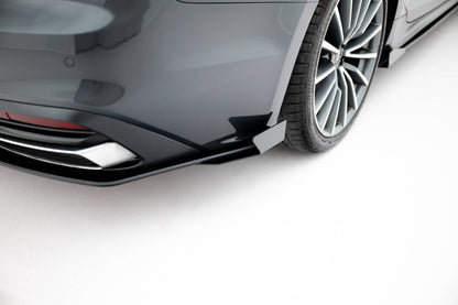 Street Pro Heckansatz Diffusor passend für Audi A5 F5 FL schwarz matt + Hochglanz Flaps