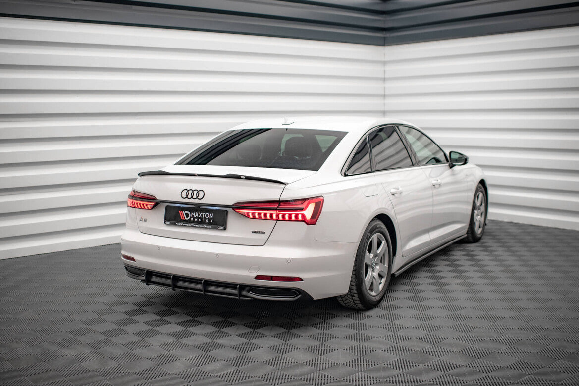 Street Pro Heckansatz Diffusor passend für Audi A6 C8 schwarz matt