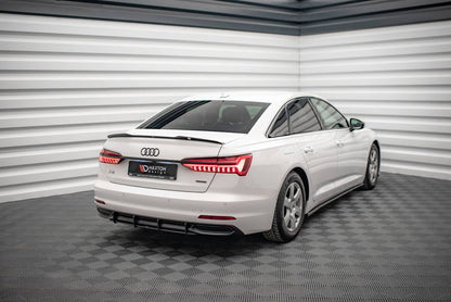 Street Pro Heckansatz Diffusor passend für Audi A6 C8 schwarz matt