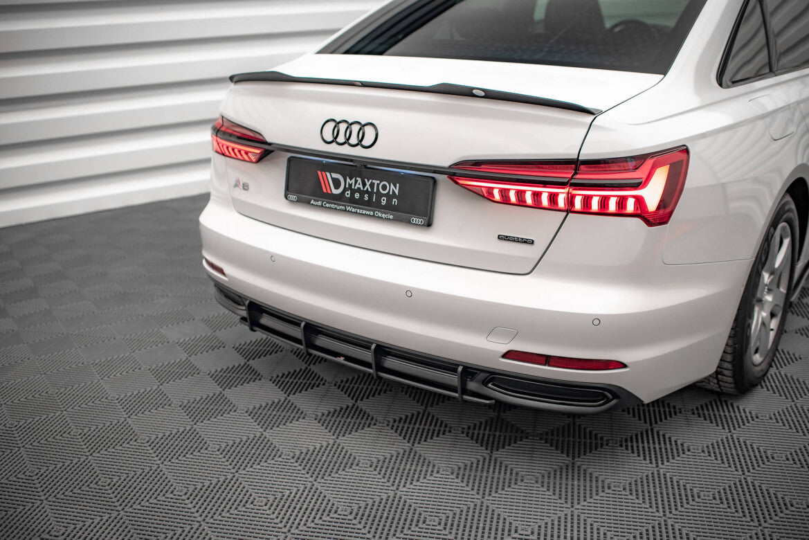 Street Pro Heckansatz Diffusor passend für Audi A6 C8 schwarz matt