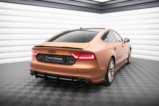 Street Pro Heckansatz Diffusor passend für Audi A7 S-Line C7 schwarz matt