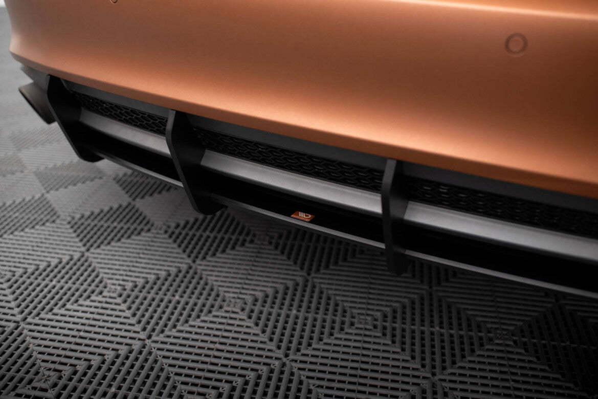 Street Pro Heckansatz Diffusor passend für Audi A7 S-Line C7 schwarz matt