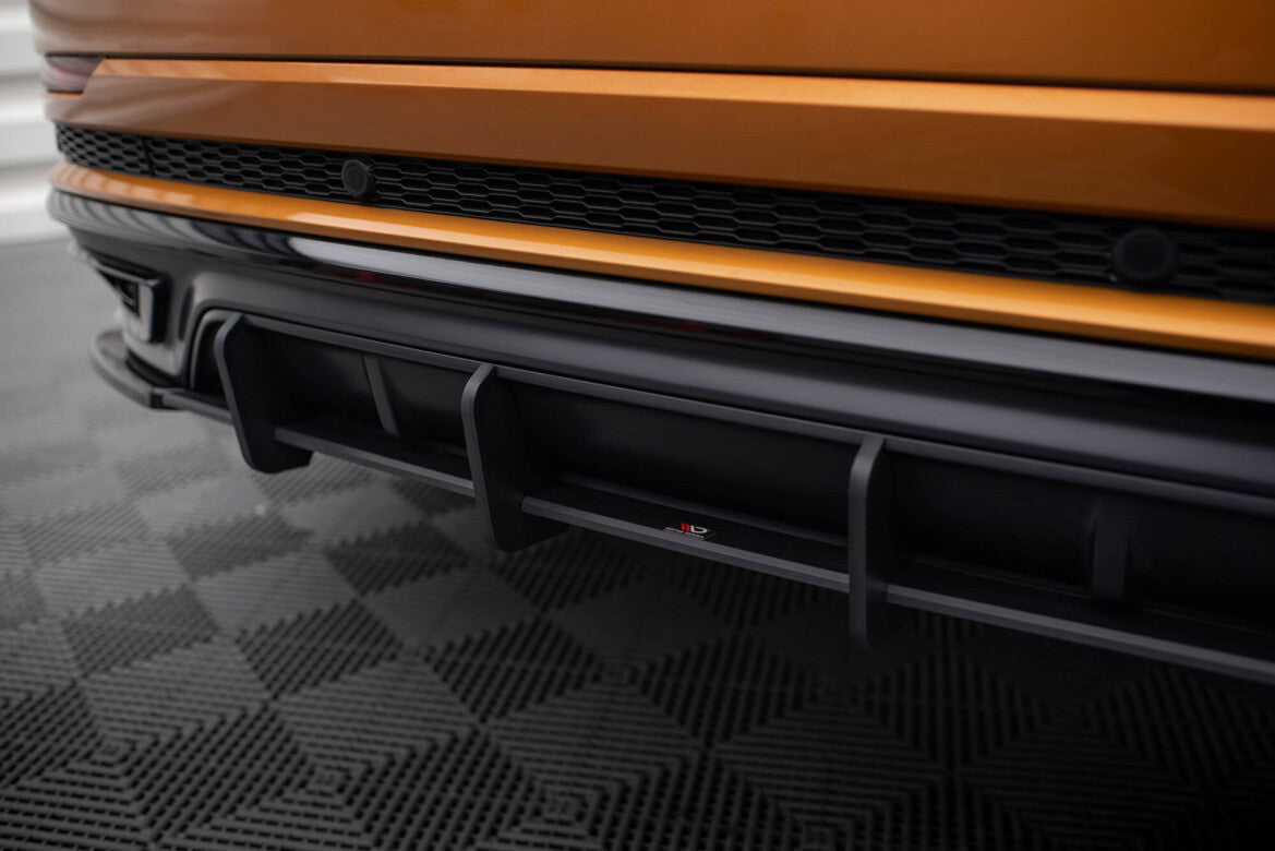 Street Pro Heckansatz Diffusor passend für Audi Q8 S-Line Mk1 schwarz matt