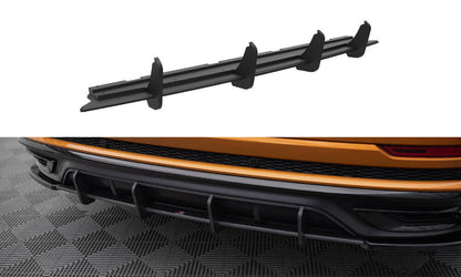 Street Pro Heckansatz Diffusor passend für Audi Q8 S-Line Mk1 schwarz matt