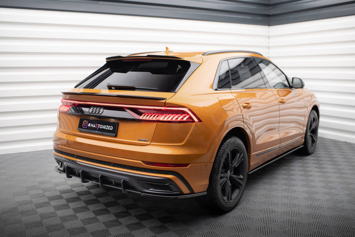 Street Pro Heckansatz Diffusor passend für Audi Q8 S-Line Mk1 schwarz matt