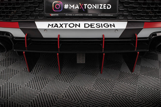 Street Pro Heckansatz Diffusor passend für Audi R8 Mk2 FL schwarz matt