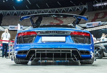 Street Pro Heckansatz Diffusor passend für Audi R8 Mk.2 schwarz matt