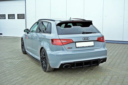 Street Pro Heckansatz Diffusor passend für Audi RS3 8V Sportback schwarz matt