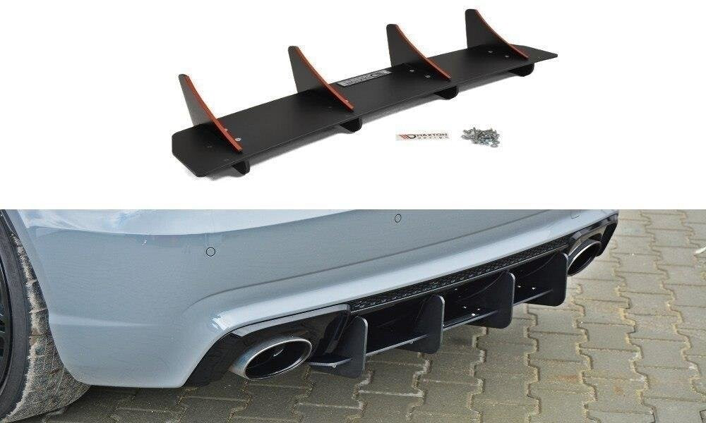 Street Pro Heckansatz Diffusor passend für Audi RS3 8V Sportback schwarz matt