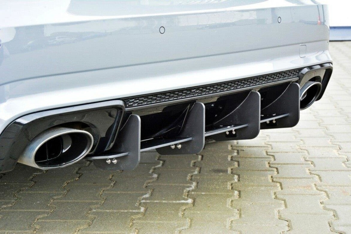 Street Pro Heckansatz Diffusor passend für Audi RS3 8V Sportback schwarz matt