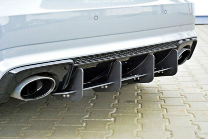Street Pro Heckansatz Diffusor passend für Audi RS3 8V Sportback schwarz matt