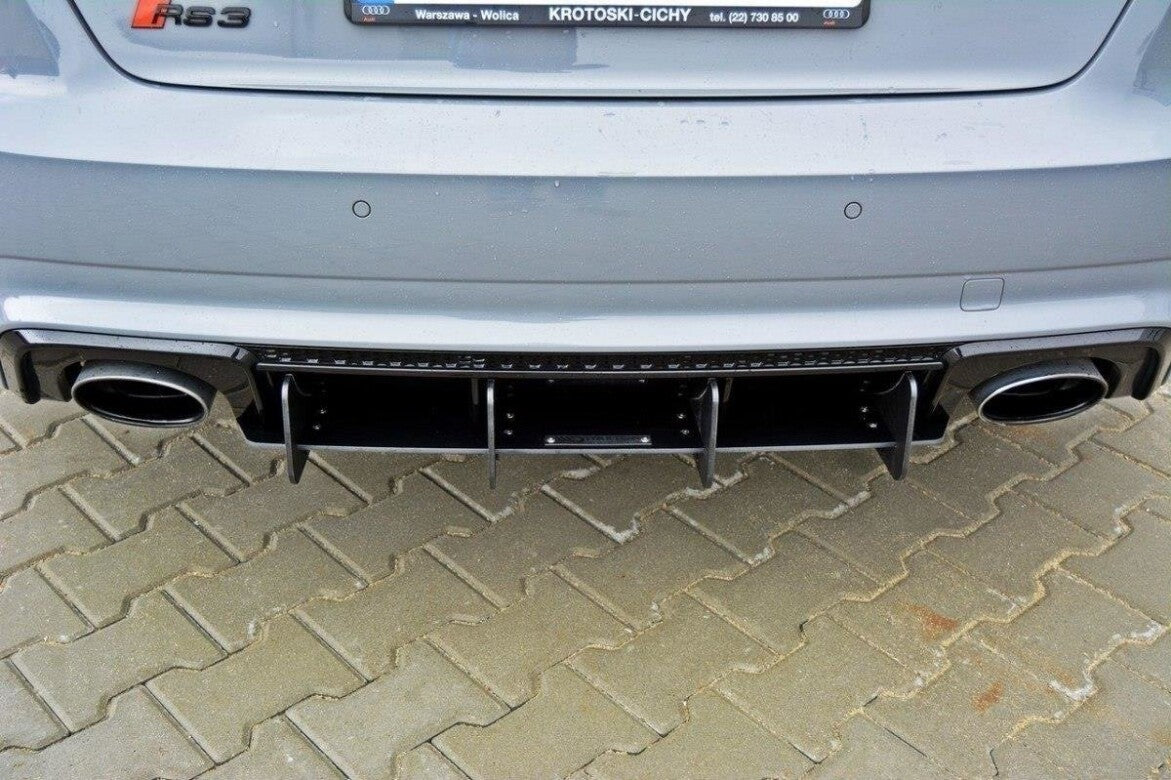 Street Pro Heckansatz Diffusor passend für Audi RS3 8V Sportback schwarz matt