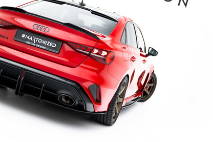 Street Pro Heckansatz Diffusor passend für Audi RS3 Limousine 8Y FL schwarz matt