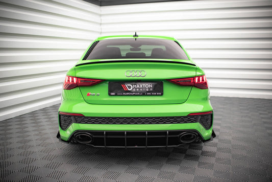 Street Pro Heckansatz Diffusor passend für Audi RS3 Limousine 8Y schwarz matt