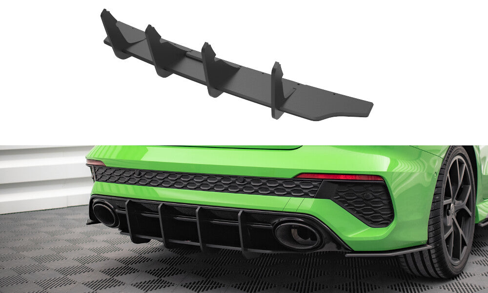 Street Pro Heckansatz Diffusor passend für Audi RS3 Limousine 8Y schwarz matt