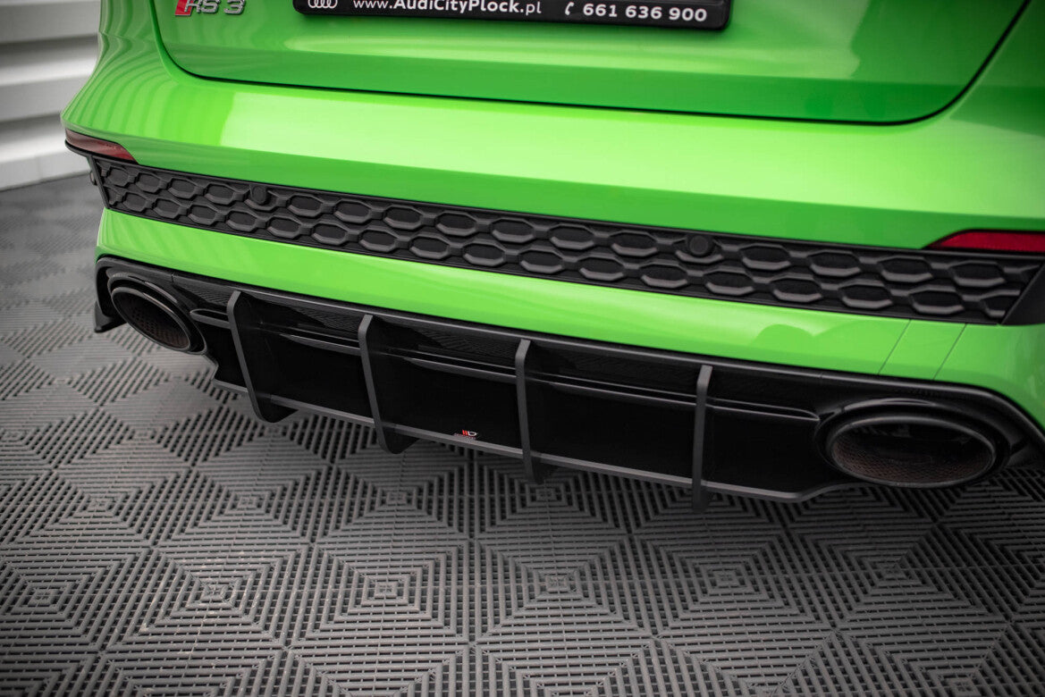 Street Pro Heckansatz Diffusor passend für Audi RS3 Limousine 8Y schwarz matt