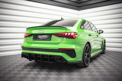 Street Pro Heckansatz Diffusor passend für Audi RS3 Limousine 8Y schwarz matt