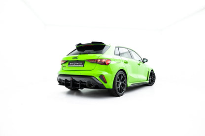 Street Pro Heckansatz Diffusor passend für Audi RS3 Sportback 8Y FL schwarz matt