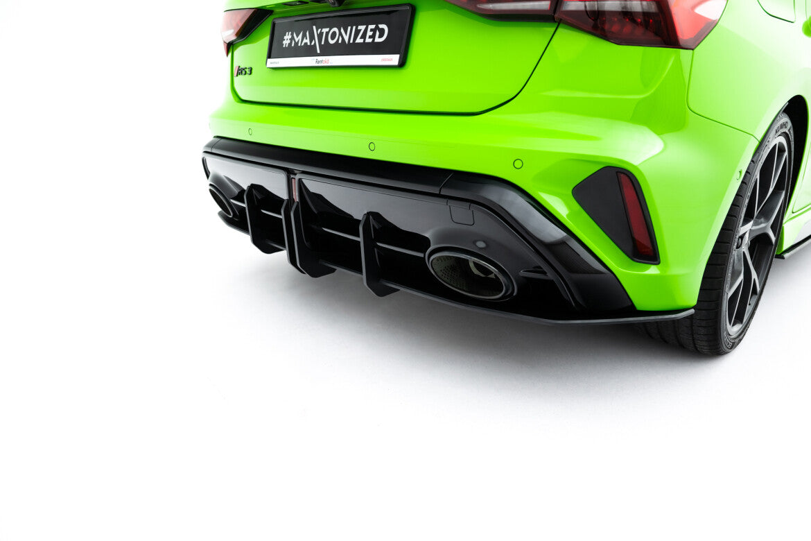 Street Pro Heckansatz Diffusor passend für Audi RS3 Sportback 8Y FL schwarz matt