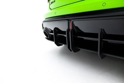 Street Pro Heckansatz Diffusor passend für Audi RS3 Sportback 8Y FL schwarz matt