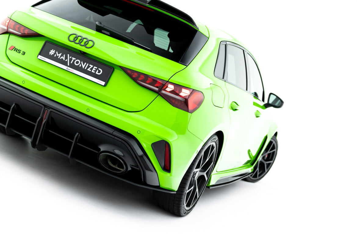 Street Pro Heckansatz Diffusor passend für Audi RS3 Sportback 8Y FL schwarz matt