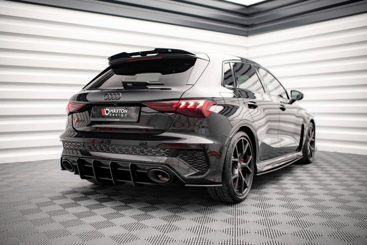 Street Pro Heckansatz Diffusor passend für Audi RS3 Sportback 8Y schwarz matt
