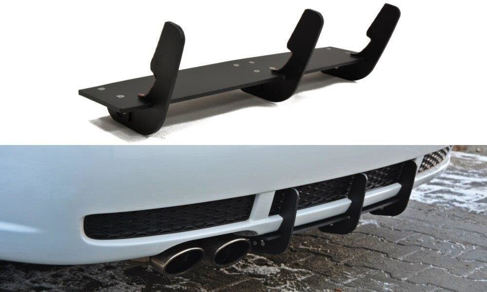 Street Pro Heckansatz Diffusor passend für Audi RS4 B5 schwarz matt