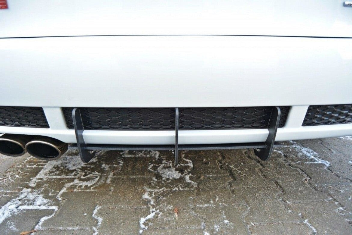 Street Pro Heckansatz Diffusor passend für Audi RS4 B5 schwarz matt